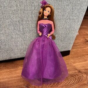 Purple Passion Barbie #13555 VINTAGE 1995 Purple Sparkle Dress Special Ed.